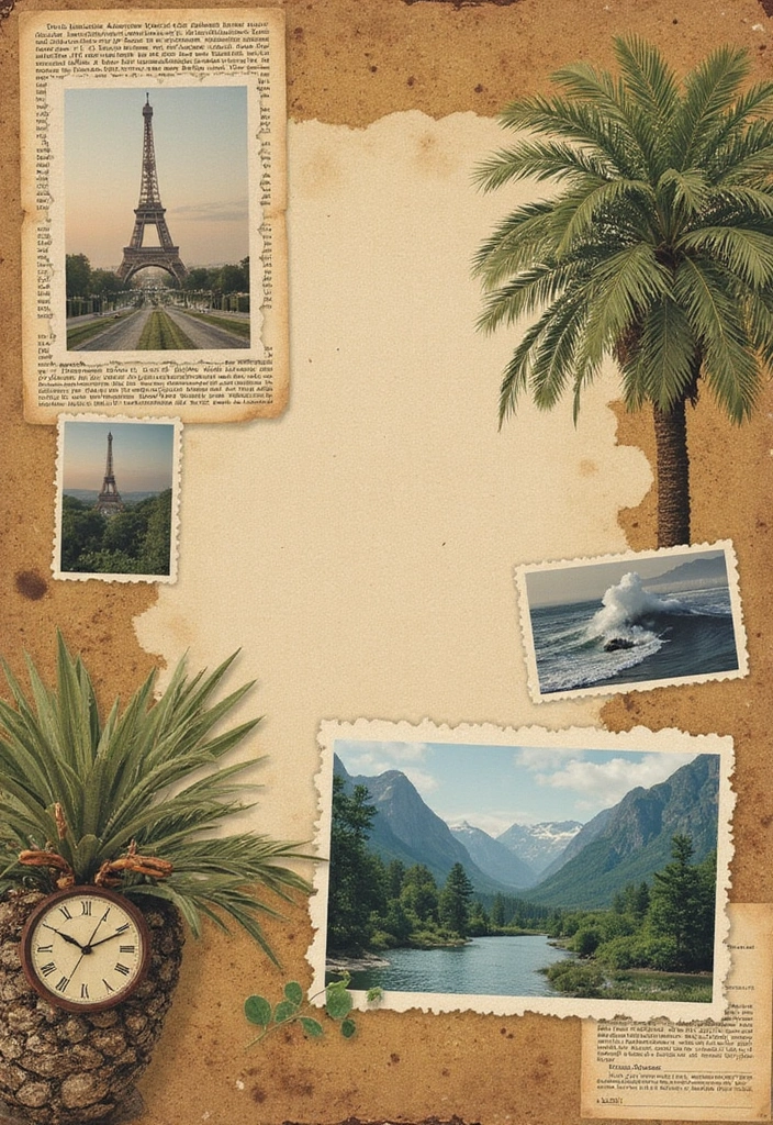 30 History Scrapbook Ideas for Students and Memory Keepers - 14. Nature and History Page