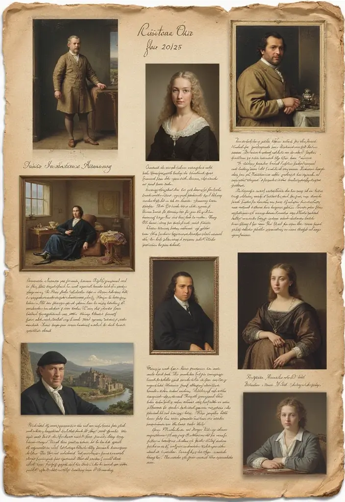 30 History Scrapbook Ideas for Students and Memory Keepers - 23. Historical Art Page