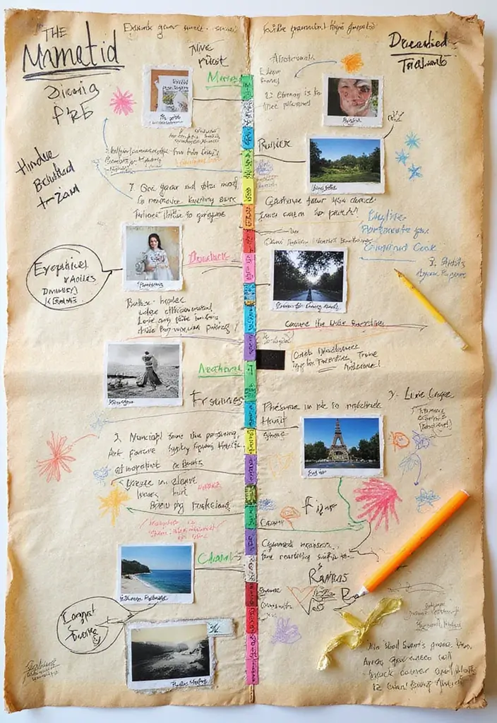 30 History Scrapbook Ideas for Students and Memory Keepers - 5. Historical Evolution Timeline