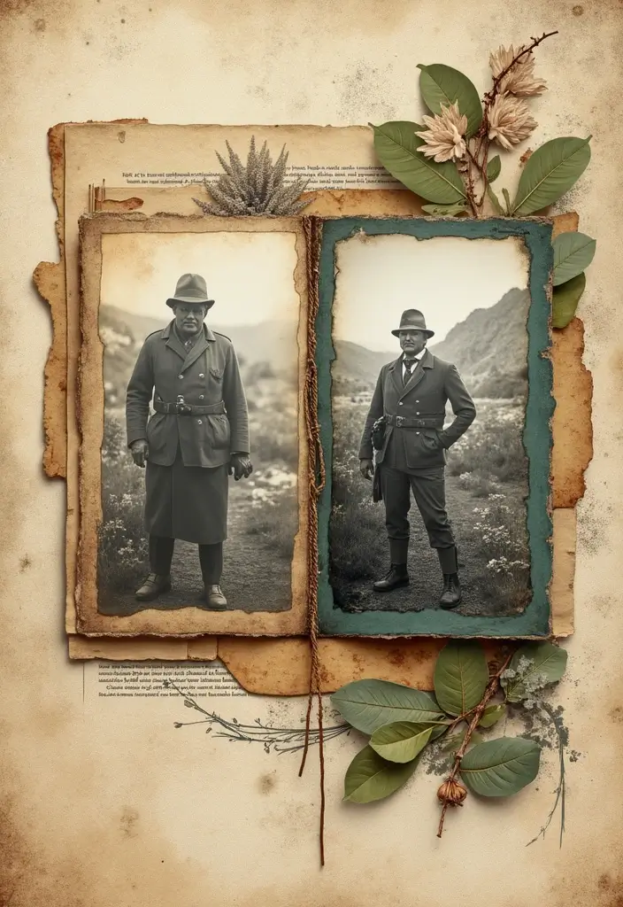 30 History Scrapbook Ideas for Students and Memory Keepers - 8. Historical Photo Comparison