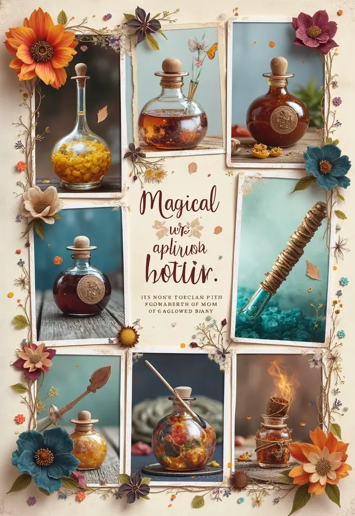 30 Magical Harry Potter Scrapbook Ideas for Every Potterhead - 12. Magical DIY Projects Page