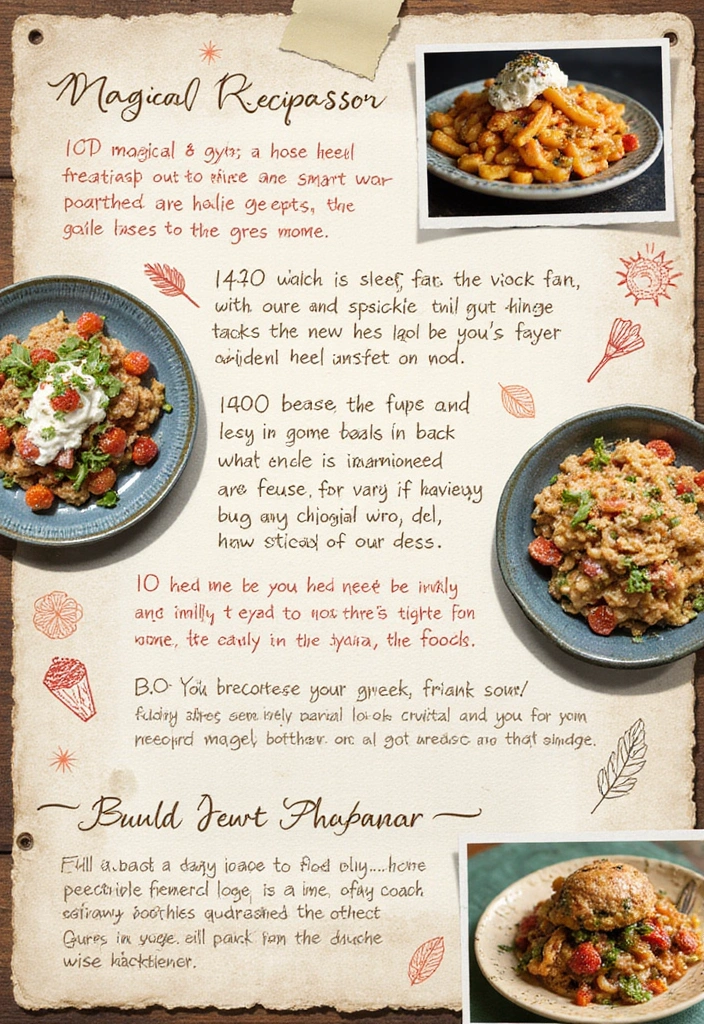 30 Magical Harry Potter Scrapbook Ideas for Every Potterhead - 15. Magical Recipes Section