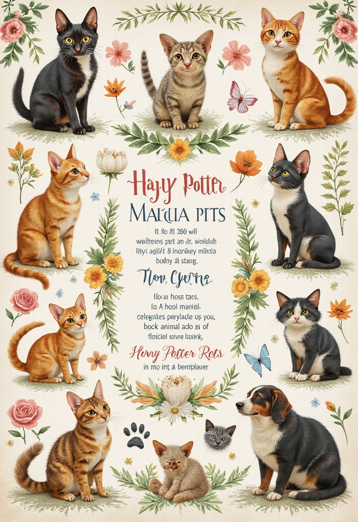 30 Magical Harry Potter Scrapbook Ideas for Every Potterhead - 26. Magical Pet Profiles