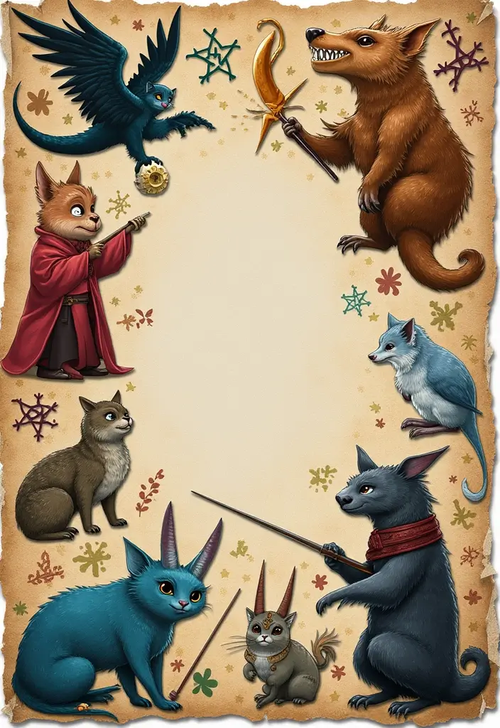 30 Magical Harry Potter Scrapbook Ideas for Every Potterhead - 3. Magical Creatures Page