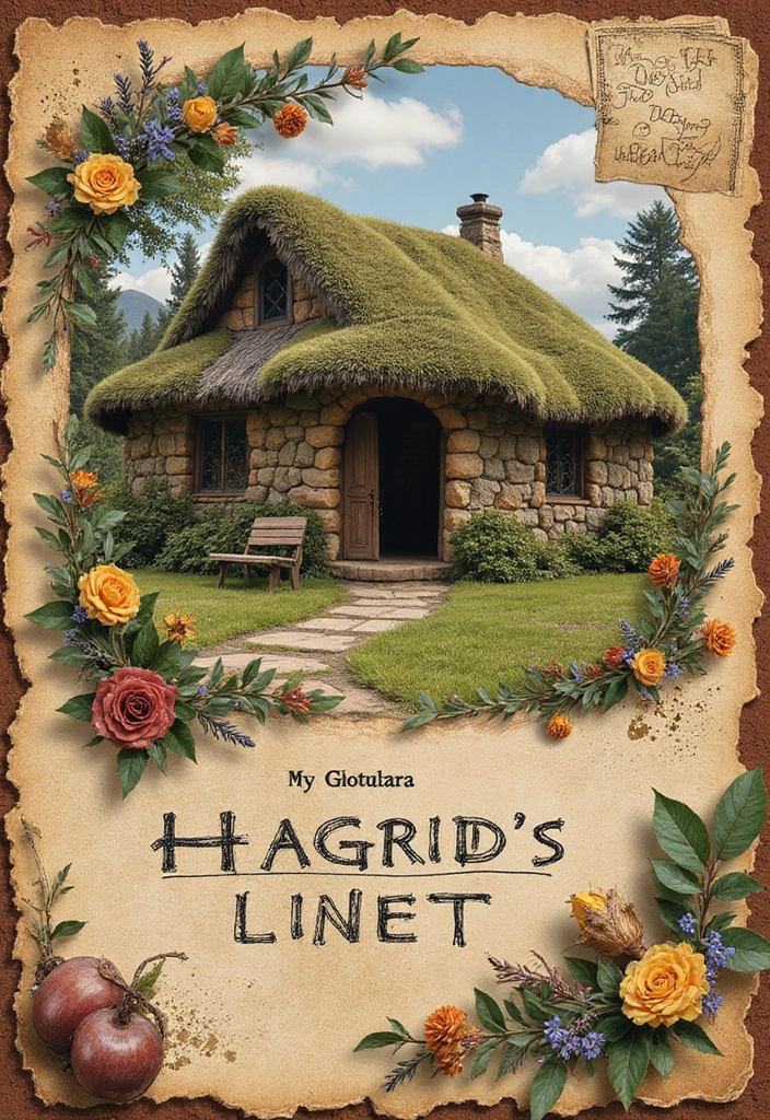 30 Magical Harry Potter Scrapbook Ideas for Every Potterhead - 6. Hagrid's Hut & Magical Places