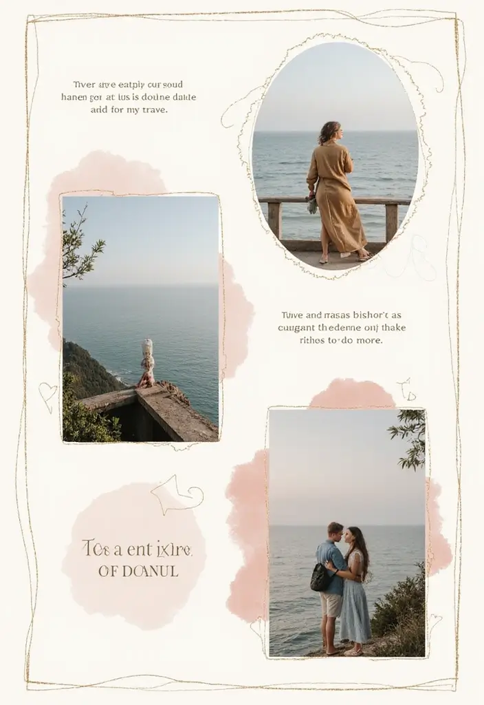 30 Minimalist Scrapbook Ideas for a Clean Modern Look - 11. Elegant Border Designs