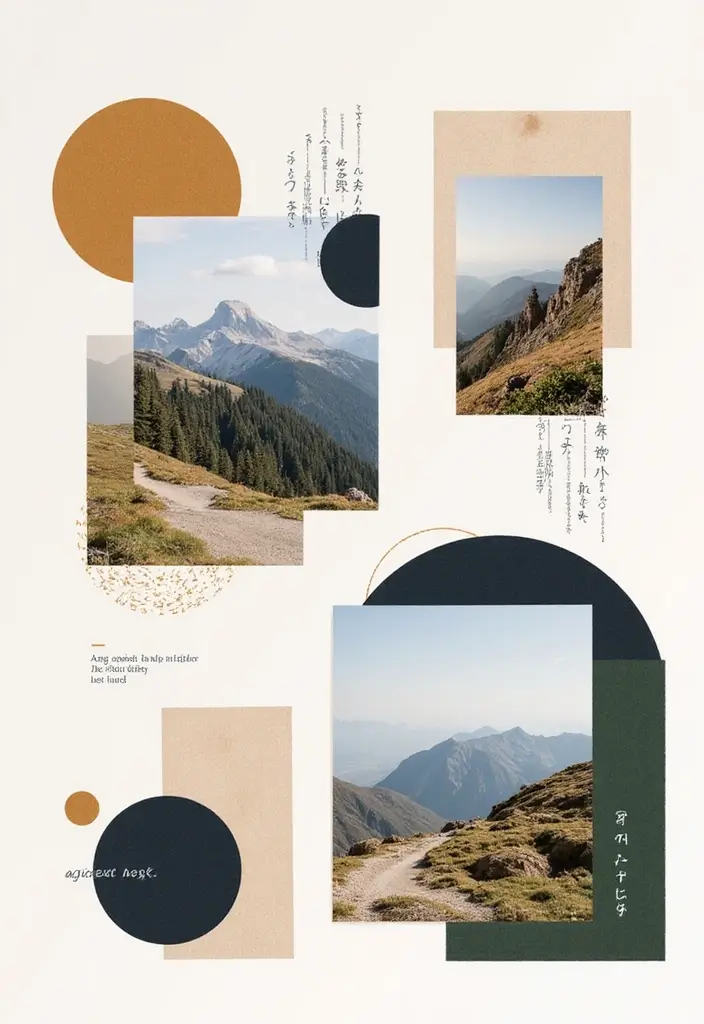 30 Minimalist Scrapbook Ideas for a Clean Modern Look - 14. Clean Cut Shapes