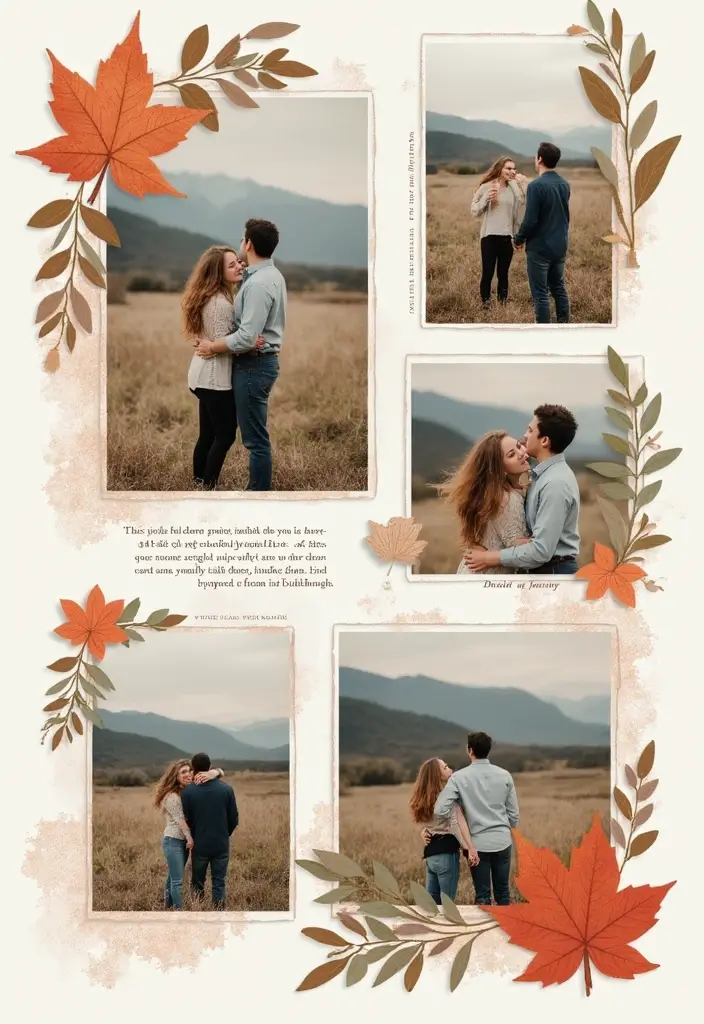 30 Minimalist Scrapbook Ideas for a Clean Modern Look - 15. Seasonal Themes