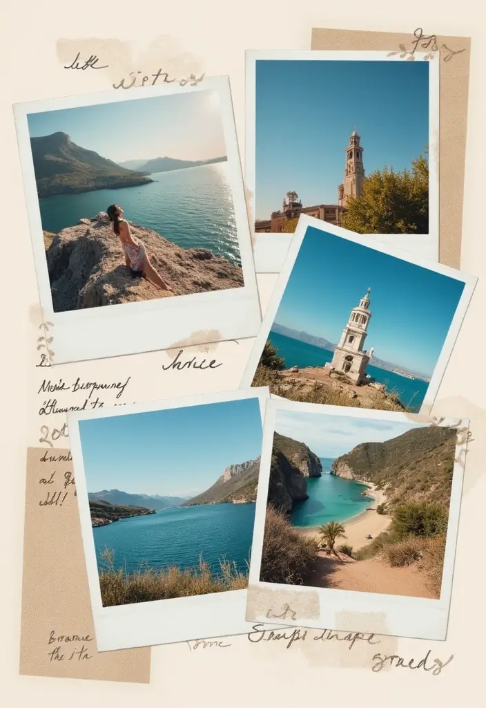 30 Minimalist Scrapbook Ideas for a Clean Modern Look - 19. Artistic Photo Placement