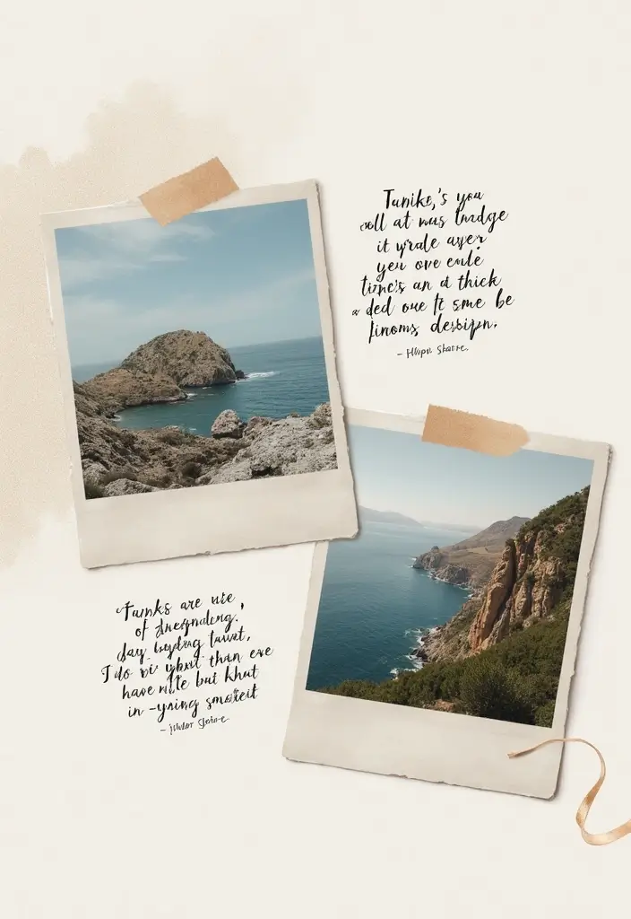 30 Minimalist Scrapbook Ideas for a Clean Modern Look - 20. Incorporating Quotes