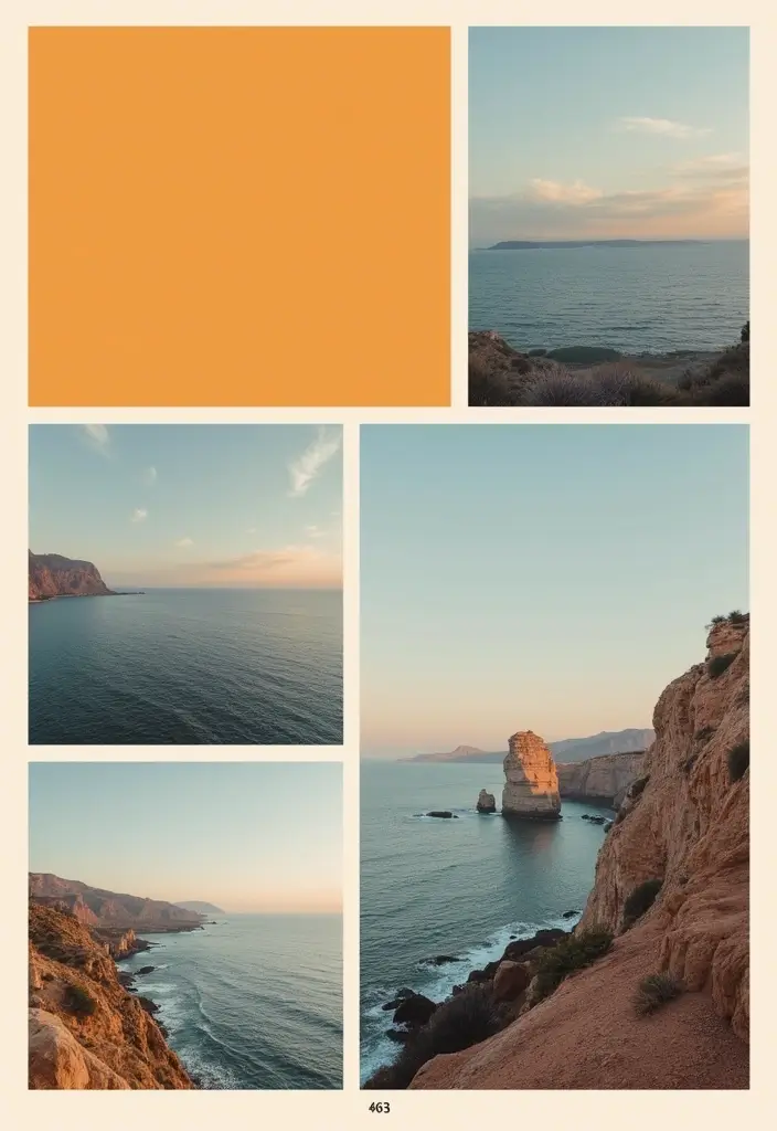 30 Minimalist Scrapbook Ideas for a Clean Modern Look - 21. Minimalist Color Blocking