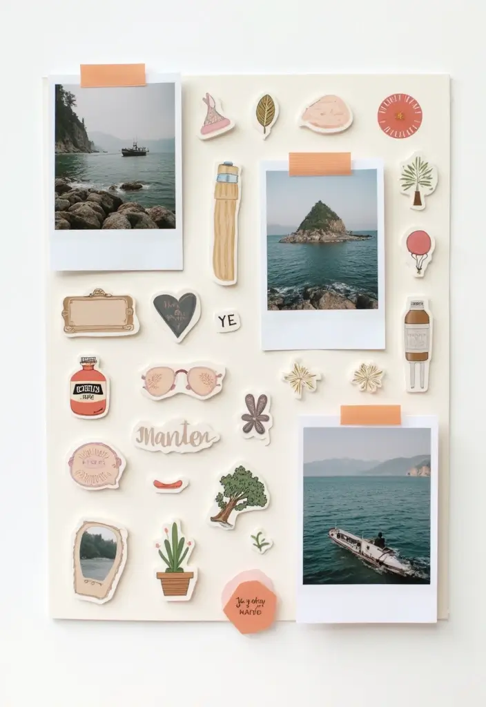 30 Minimalist Scrapbook Ideas for a Clean Modern Look - 25. Minimalist Stickers