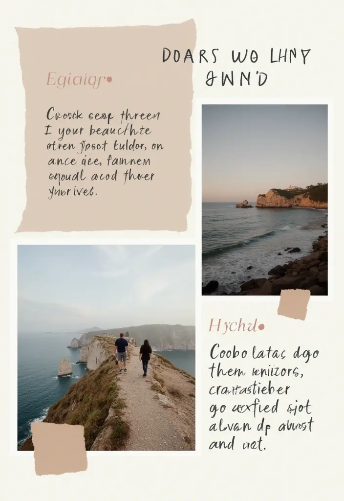 30 Minimalist Scrapbook Ideas for a Clean Modern Look - 27. Layered Text Elements
