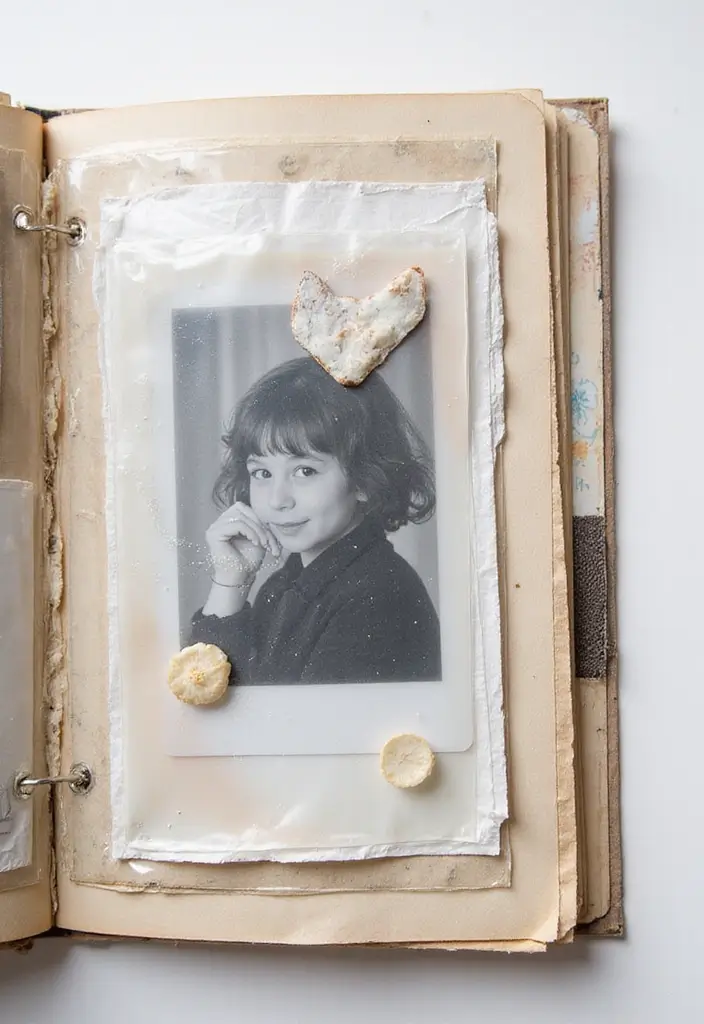 30 Minimalist Scrapbook Ideas for a Clean Modern Look - 8. Layered Transparencies