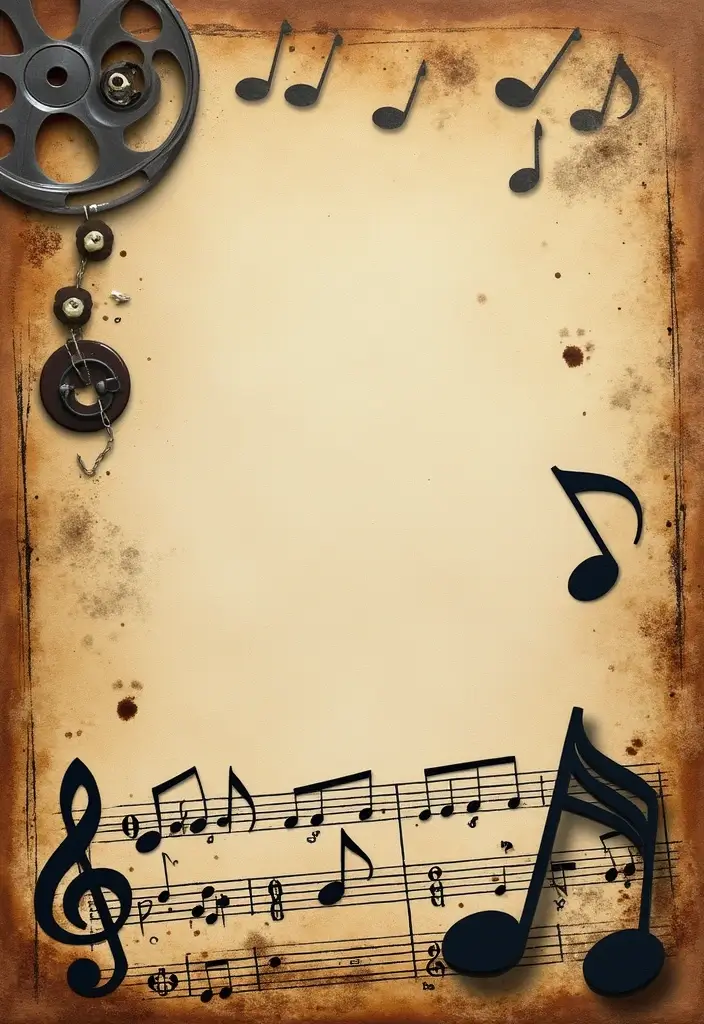 30 Movie Scrapbook Ideas for Film Fans and Pop Culture Lovers - 11. Movie Soundtrack Inspiration