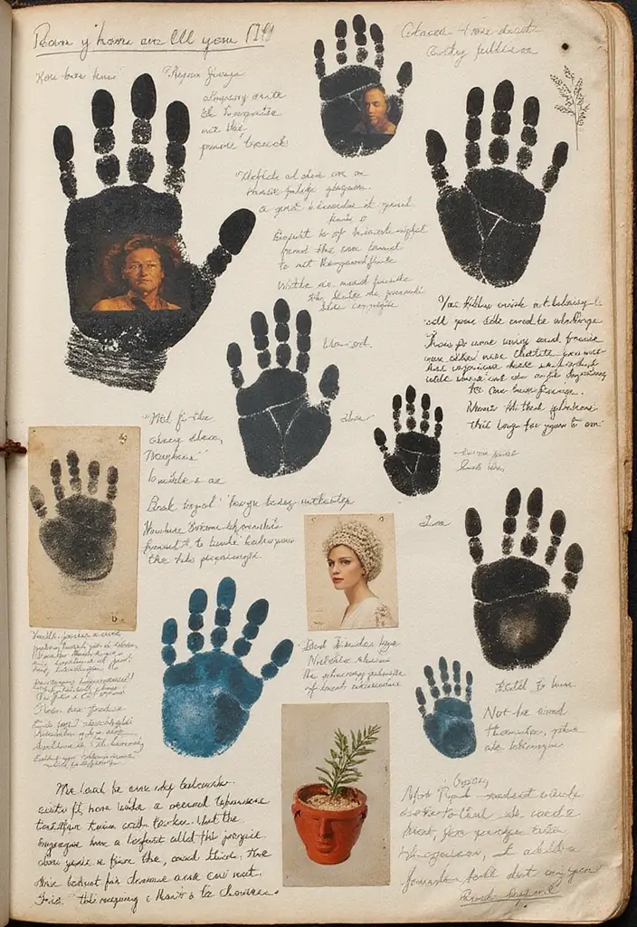 30 Movie Scrapbook Ideas for Film Fans and Pop Culture Lovers - 26. Thumbprint Cinematic Chronicles