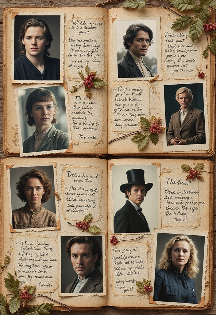 30 Movie Scrapbook Ideas for Film Fans and Pop Culture Lovers - 3. Themed Character Pages