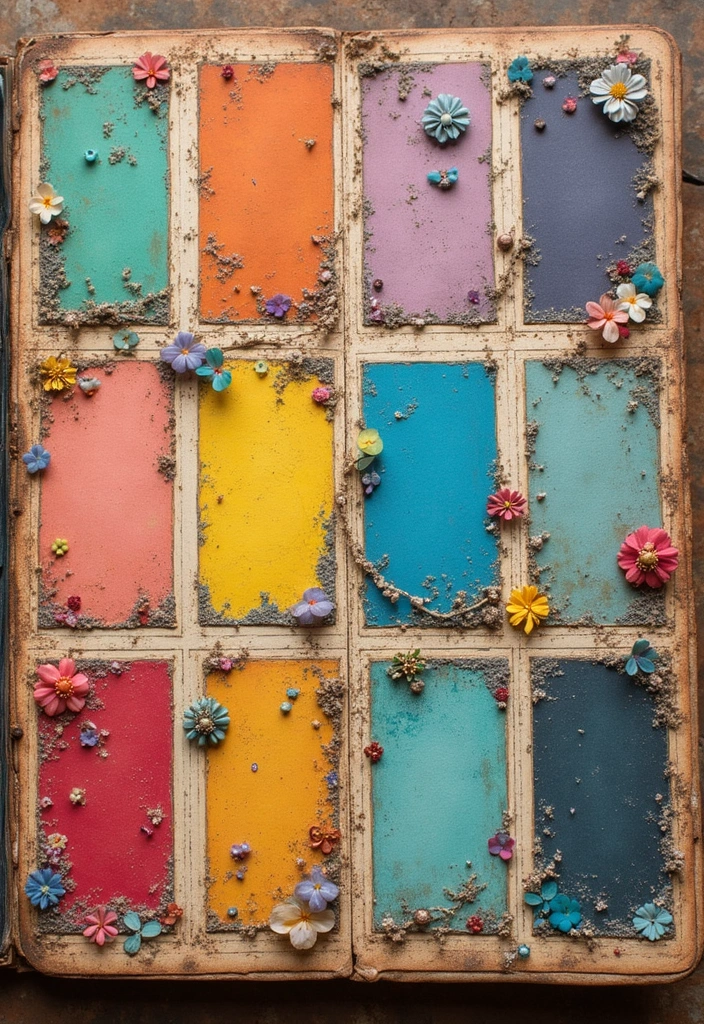 30 Movie Scrapbook Ideas for Film Fans and Pop Culture Lovers - 6. Color-Coded Sections