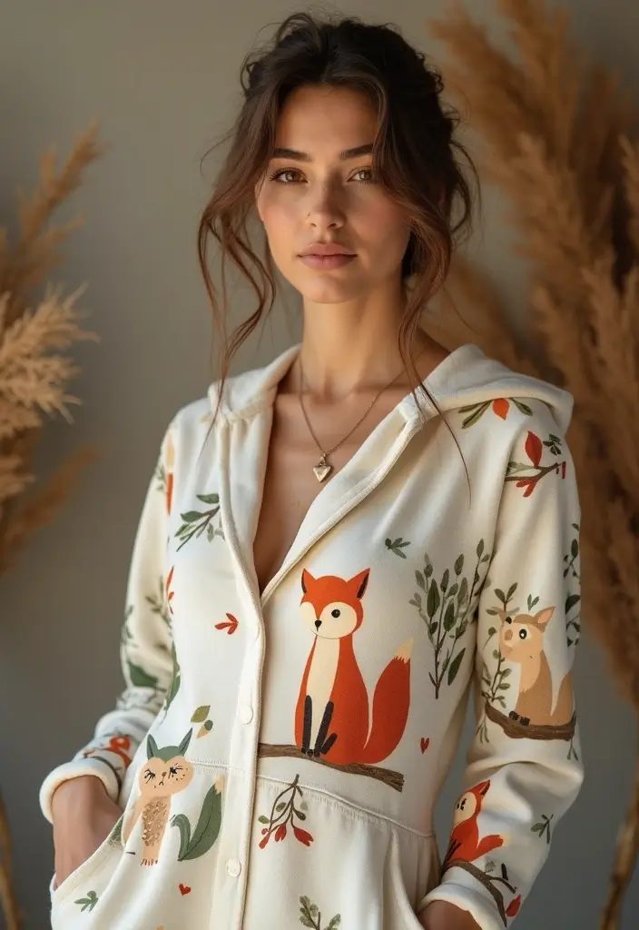 30 Onesie Painting Ideas for Eco-friendly Baby Showers and Gifts - 1. Whimsical Forest Creatures