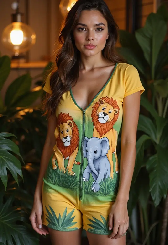 30 Onesie Painting Ideas for Eco-friendly Baby Showers and Gifts - 12. Sweet Safari