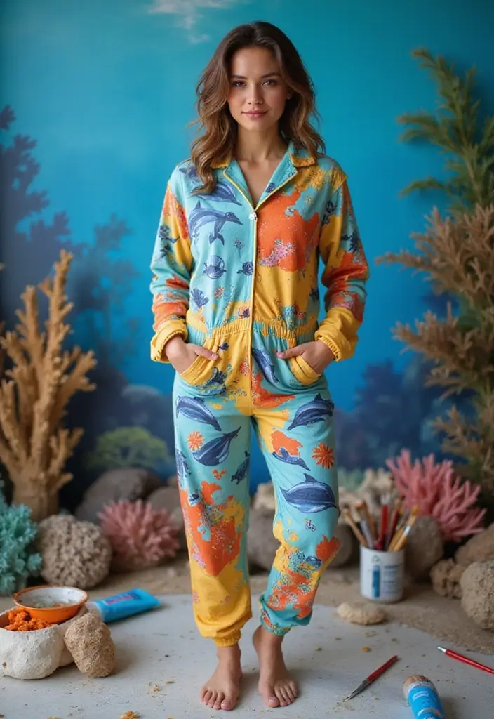 30 Onesie Painting Ideas for Eco-friendly Baby Showers and Gifts - 5. Under the Sea Adventure