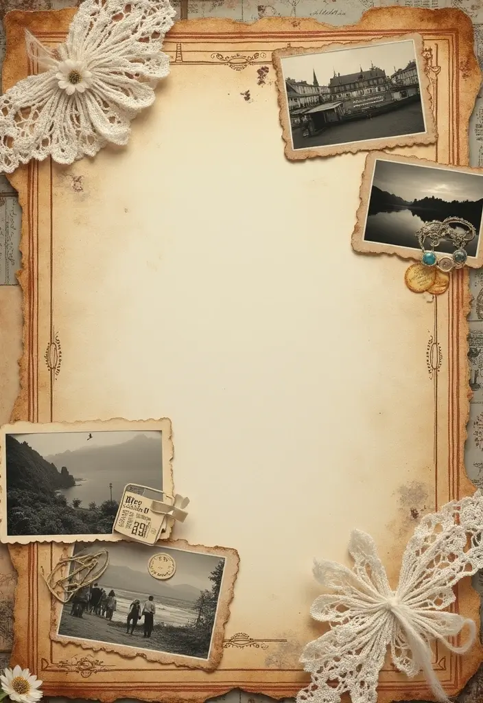 30 Photo Scrapbook Ideas to Showcase Your Favorite Shots 1 30 Photo Scrapbook Ideas to Showcase Your Favorite Shots - 1. Vintage Travel Theme