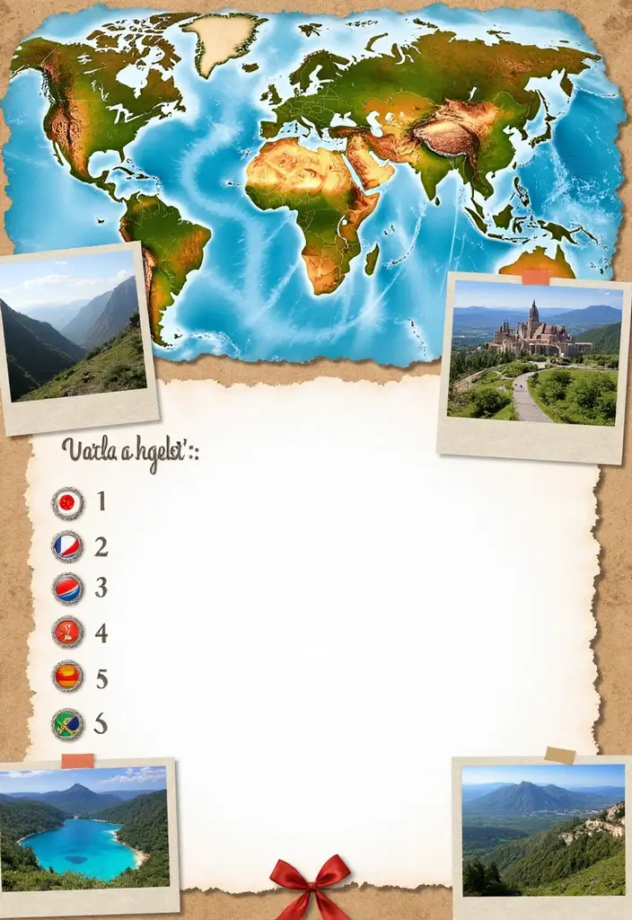 30 Photo Scrapbook Ideas to Showcase Your Favorite Shots 71 30 Photo Scrapbook Ideas to Showcase Your Favorite Shots - 15. Travel Bucket List