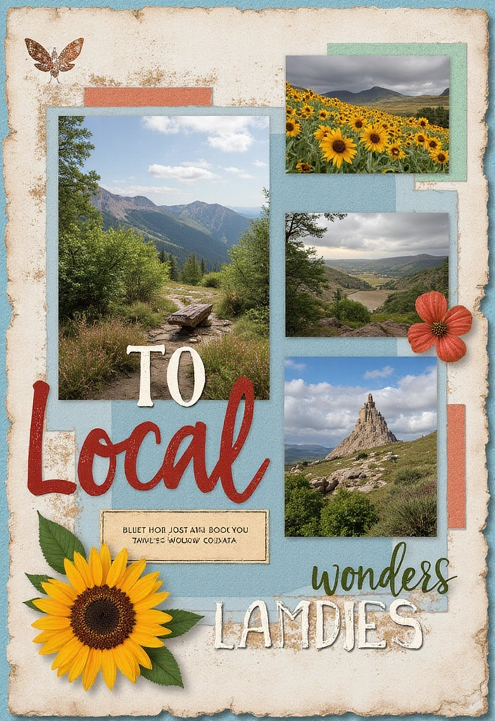 30 Photo Scrapbook Ideas to Showcase Your Favorite Shots 79 30 Photo Scrapbook Ideas to Showcase Your Favorite Shots - 17. Local Wonders