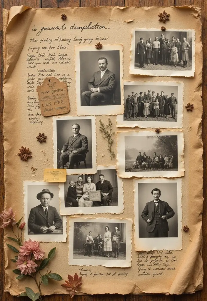 30 Photo Scrapbook Ideas to Showcase Your Favorite Shots 94 30 Photo Scrapbook Ideas to Showcase Your Favorite Shots - 20. Family Heritage