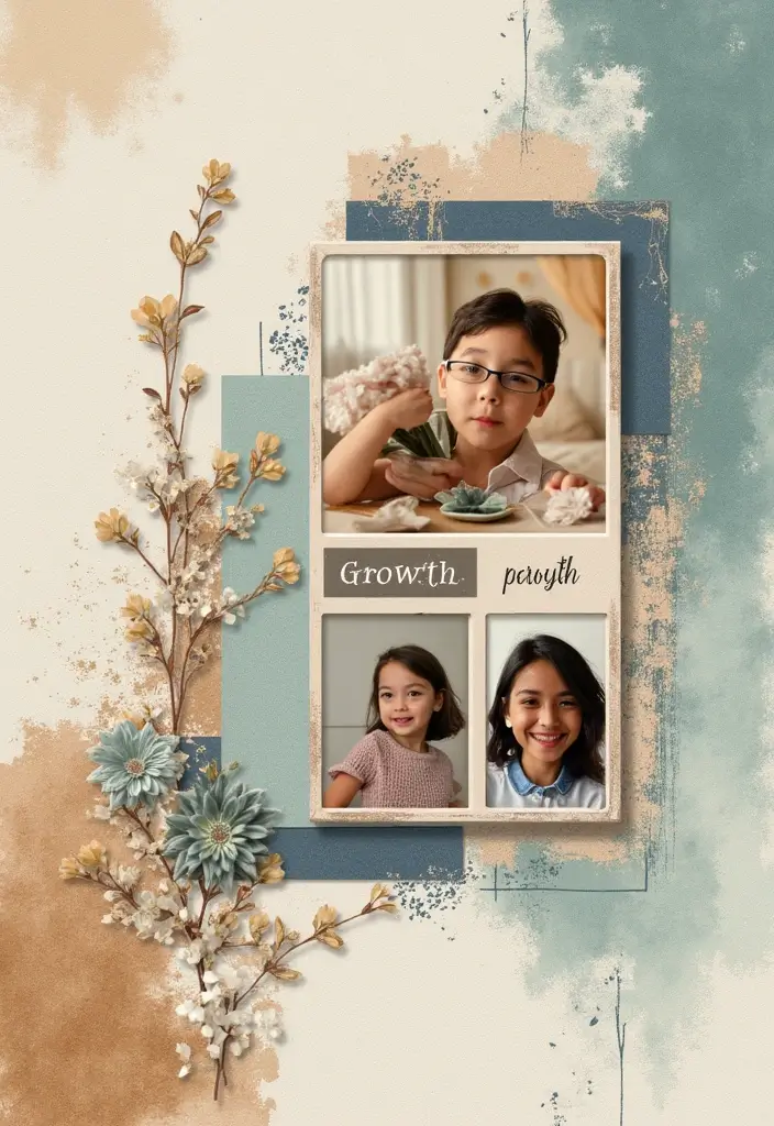 30 Photo Scrapbook Ideas to Showcase Your Favorite Shots 106 30 Photo Scrapbook Ideas to Showcase Your Favorite Shots - 22. Personal Growth Journey