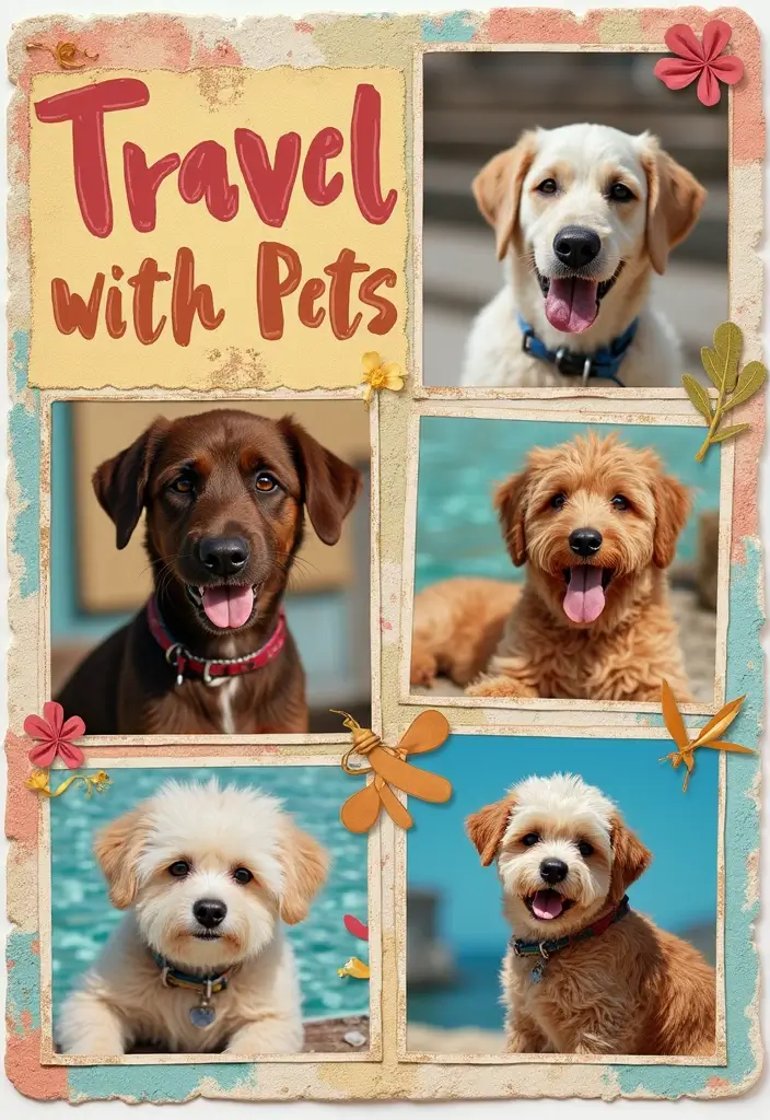 30 Photo Scrapbook Ideas to Showcase Your Favorite Shots 113 30 Photo Scrapbook Ideas to Showcase Your Favorite Shots - 23. Travel with Pets