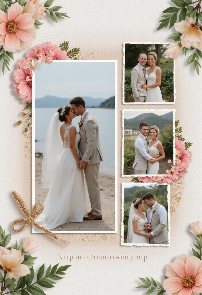 30 Photo Scrapbook Ideas to Showcase Your Favorite Shots 120 30 Photo Scrapbook Ideas to Showcase Your Favorite Shots - 24. Destination Wedding