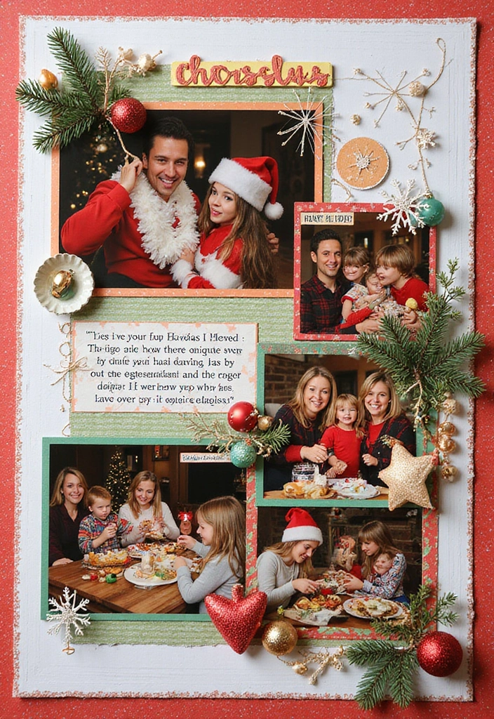 30 Photo Scrapbook Ideas to Showcase Your Favorite Shots 36 30 Photo Scrapbook Ideas to Showcase Your Favorite Shots - 8. Holiday Celebrations