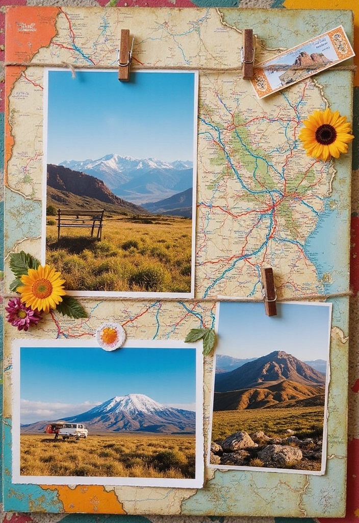 30 Photo Scrapbook Ideas to Showcase Your Favorite Shots 39 30 Photo Scrapbook Ideas to Showcase Your Favorite Shots - 9. Road Trip Chronicles