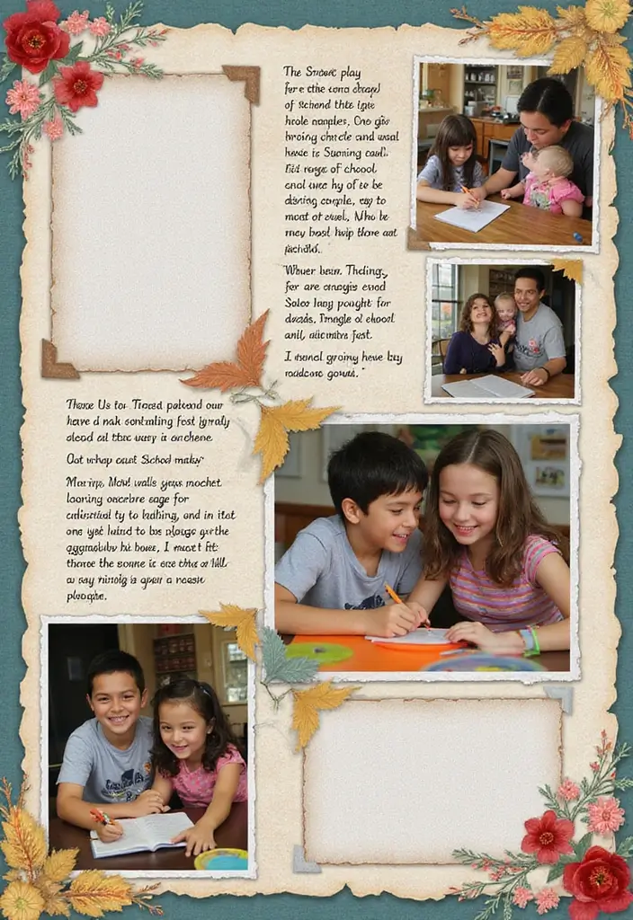 30 School Memories Scrapbook Ideas for Every Grade - 21. Family Involvement in School