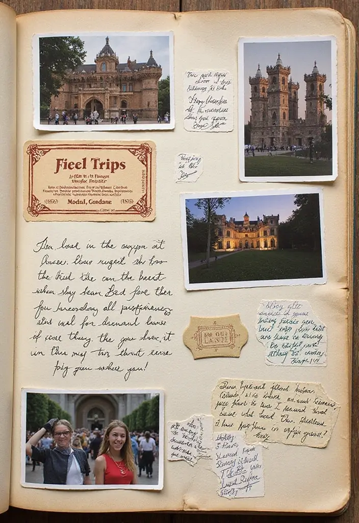 30 School Memories Scrapbook Ideas for Every Grade - 3. Field Trip Highlights