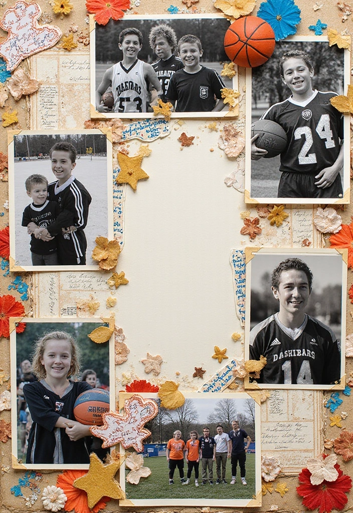 30 School Memories Scrapbook Ideas for Every Grade - 7. Sports and Extracurriculars