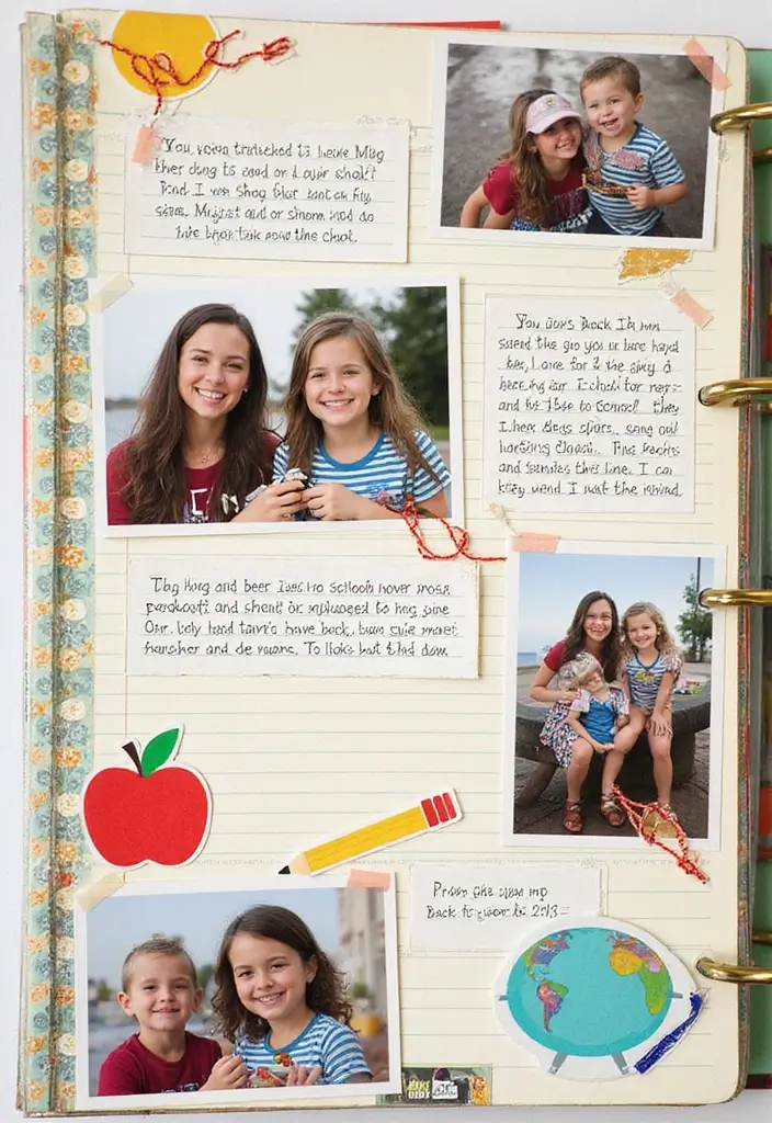 30 School Memories Scrapbook Ideas for Every Grade - 9. Back-to-School Traditions