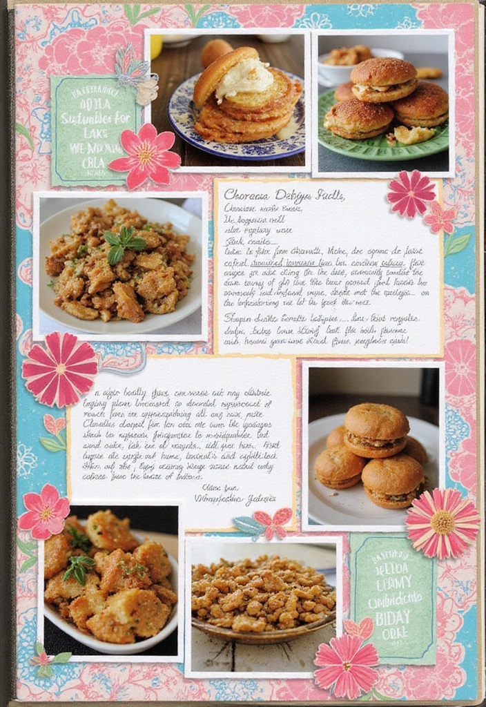 30 Sigma Gamma Rho Scrapbook Ideas to Show Your Pride - 10. Sorority Recipe Page