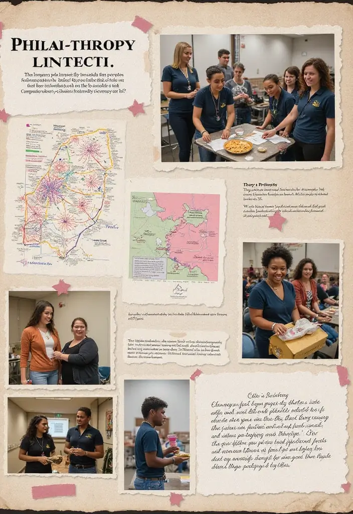 30 Sigma Gamma Rho Scrapbook Ideas to Show Your Pride - 11. Philanthropy Projects