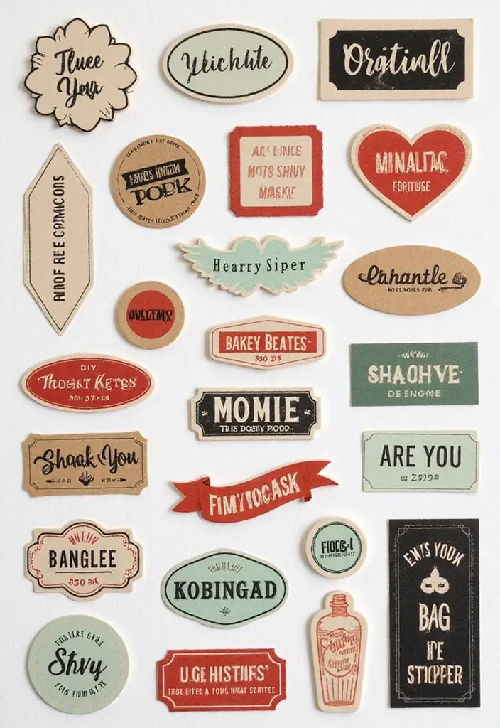 30 Sigma Gamma Rho Scrapbook Ideas to Show Your Pride - 16. DIY Stickers and Labels