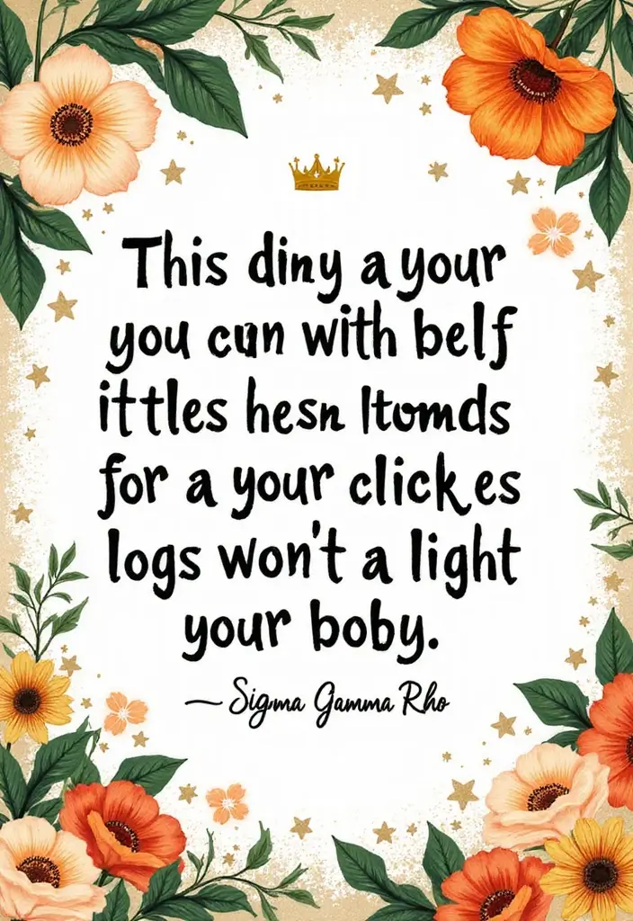 30 Sigma Gamma Rho Scrapbook Ideas to Show Your Pride - 4. Inspirational Quotes