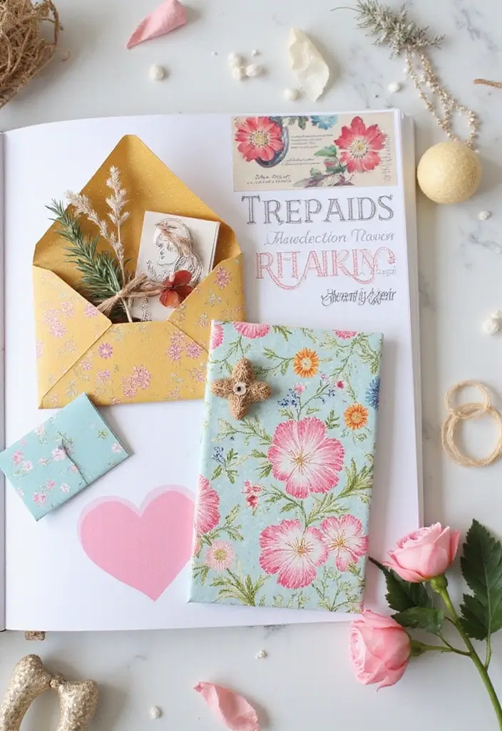 30 Sigma Gamma Rho Scrapbook Ideas to Show Your Pride - 6. DIY Envelopes for Keepsakes