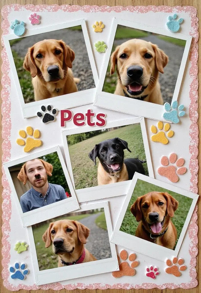 30 Simple Scrapbook Ideas for Beginners to Try - 20. Pet Scrapbook