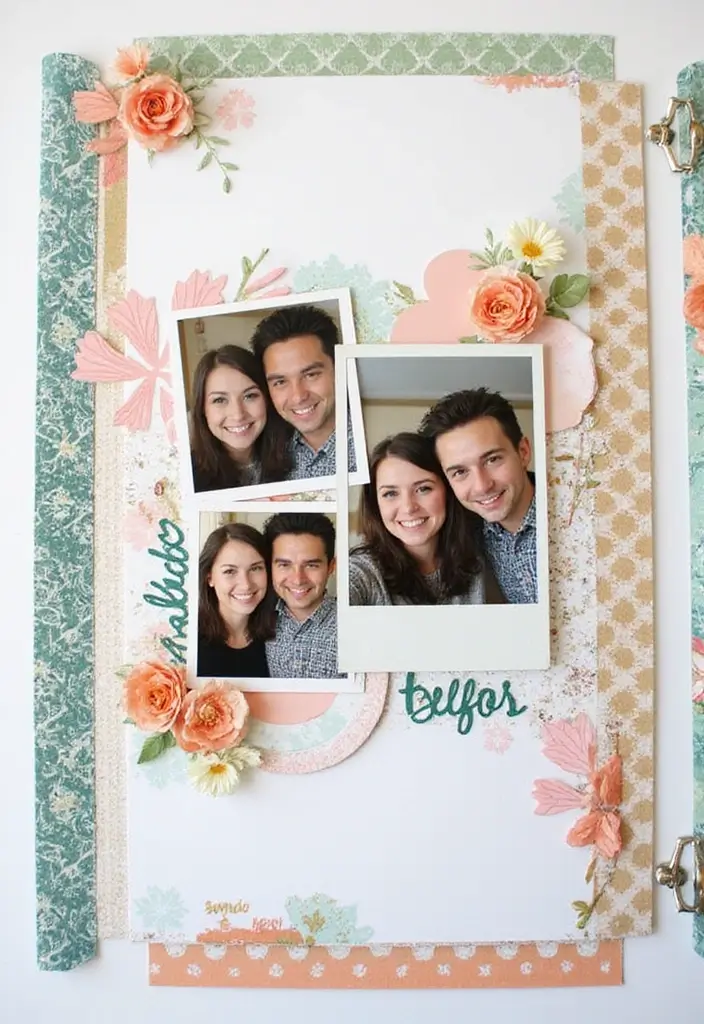 30 Simple Scrapbook Ideas for Beginners to Try - 25. Creative Borders