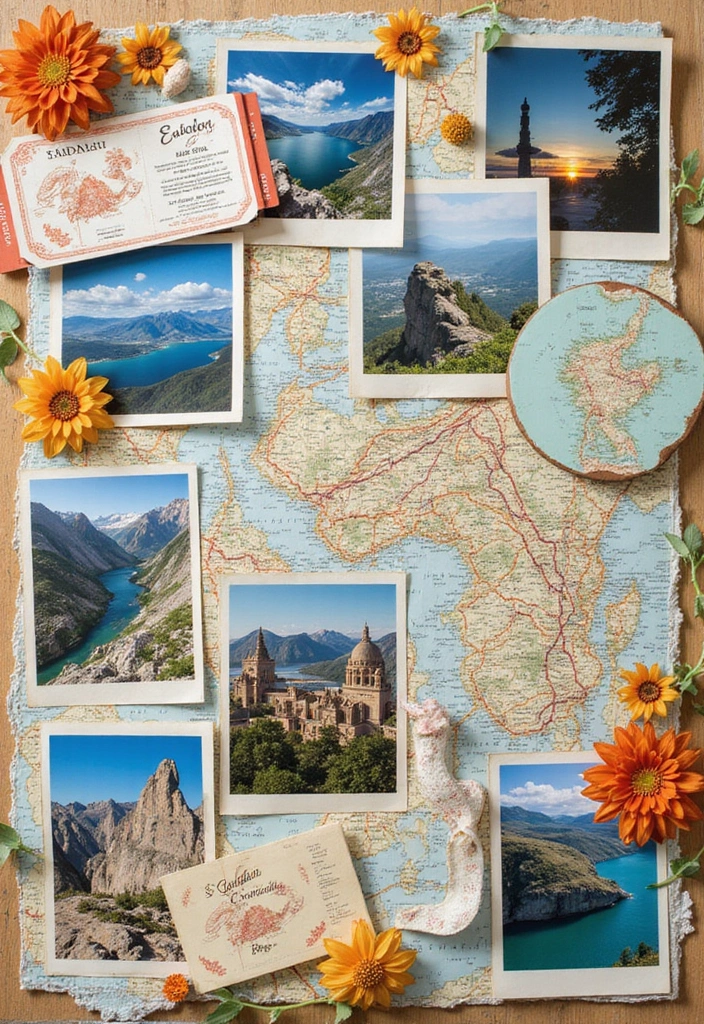 30 Simple Scrapbook Ideas for Beginners to Try - 4. Travel Scrapbook