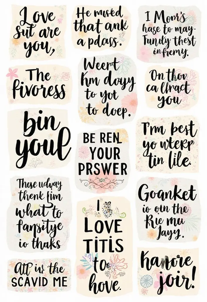 30 Simple Scrapbook Ideas for Beginners to Try - 6. Favorite Quotes