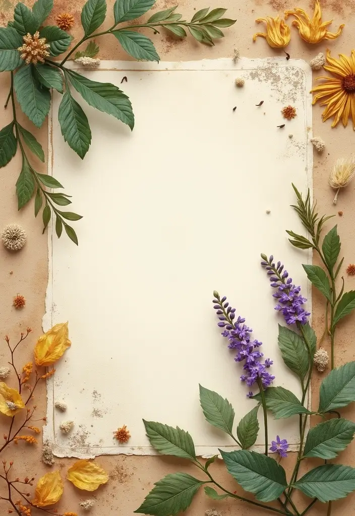 30 Simple Scrapbook Ideas for Beginners to Try - 9. Nature-Inspired Pages