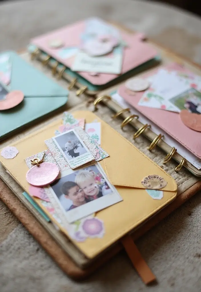 30 Small Scrapbook Ideas That Are Compact Yet Meaningful - 1. Mini Pocket Scrapbook