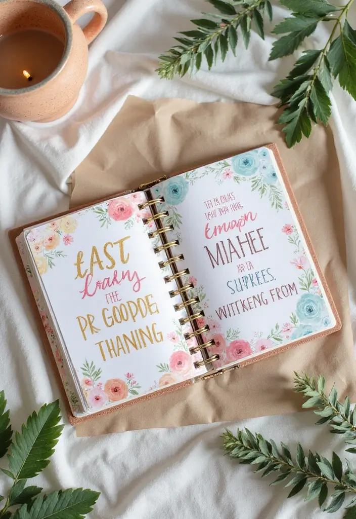 30 Small Scrapbook Ideas That Are Compact Yet Meaningful - 12. Inspirational Affirmation Scrapbook